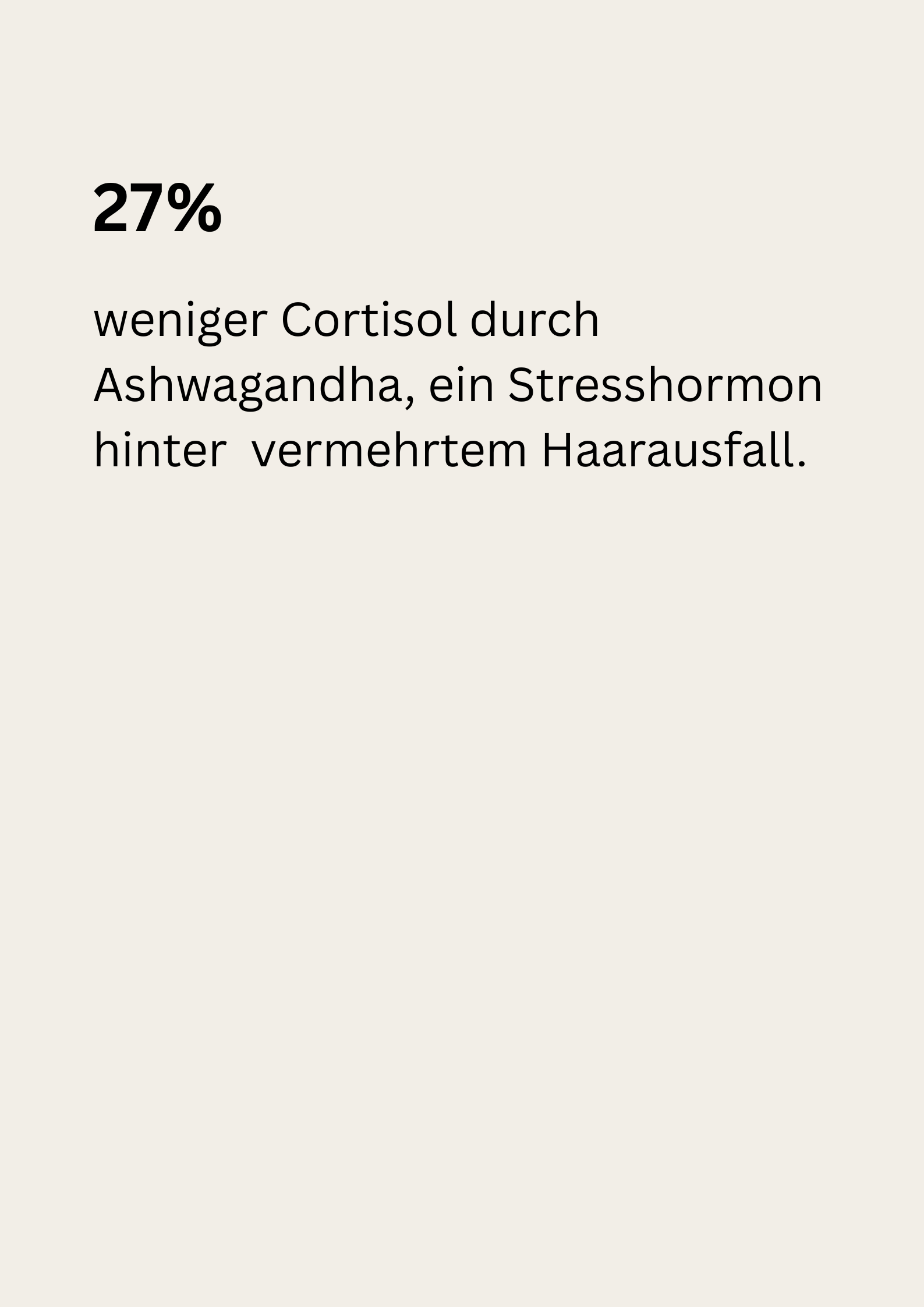 27% weniger Cortisol durch Ashwagandha